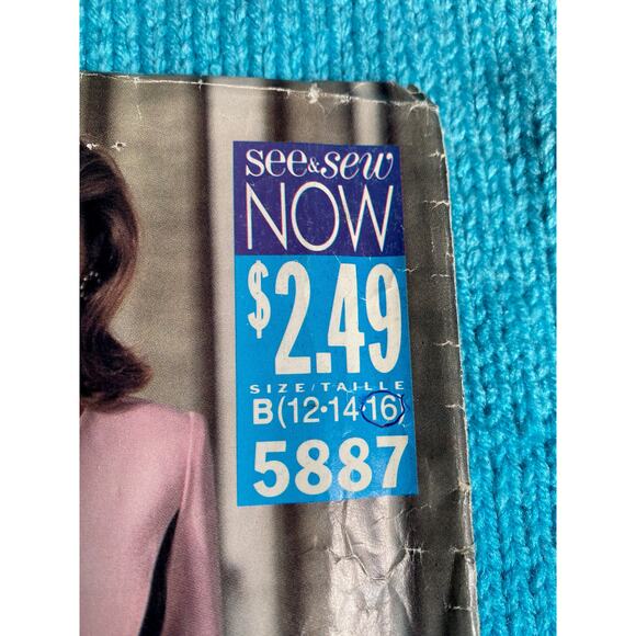 Butterick Sewing pattern 5887 suit blazer skirt sz 12 14 16 - Picture 2 of 6